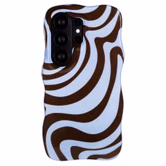 Selencia Vivid Wavy Backcover met MagSafe Samsung Galaxy S26 Ultra - Dream Swirl Chocolate