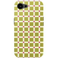 Selencia Vivid Backcover met MagSafe Apple iPhone 17e / 16e - Check This Olive