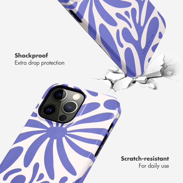 Selencia Vivid Back Cover Apple iPhone 14 Pro Max - Modern Bloom Sapphire Blue