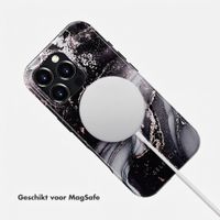 Selencia Vivid Backcover met MagSafe Apple iPhone 16 Pro - Chic Marble Black