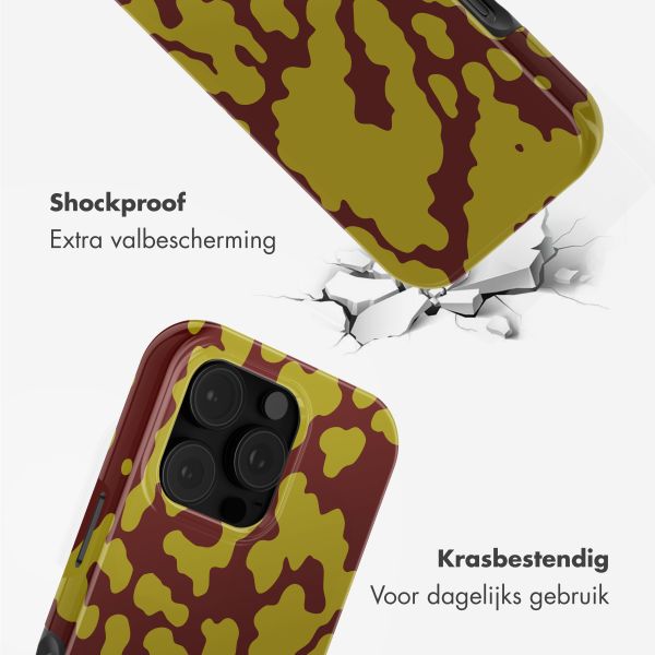 Selencia Vivid Backcover met MagSafe Apple iPhone 16 Pro - Moo'd Olive Dust