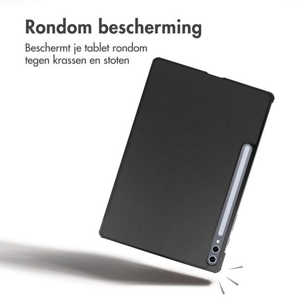 imoshion Trifold Bookcase Samsung Galaxy Tab S10 Ultra / Tab S9 Ultra - Zwart