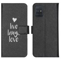 imoshion Design Softcase Bookcase Galaxy A71 - Live Laugh Love
