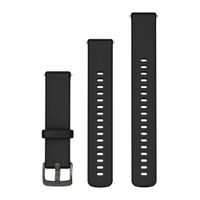 Garmin Siliconen bandje  - Garmin 20 mm aansluiting - Black / Slate