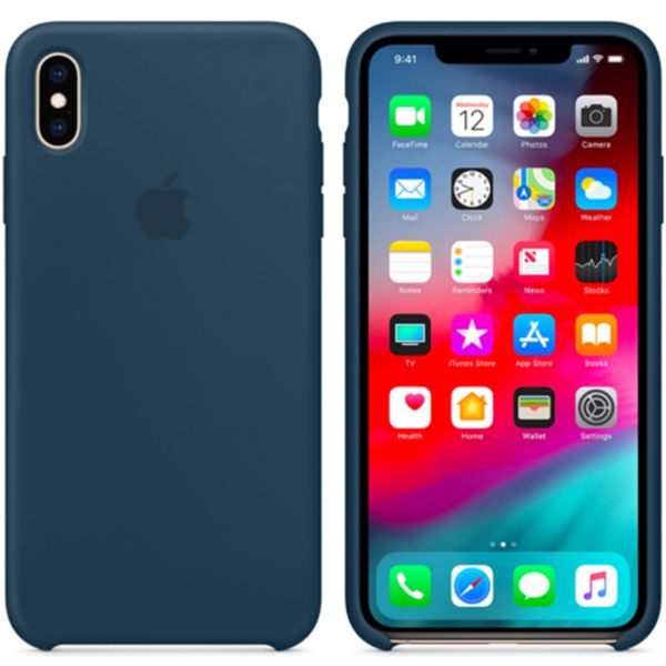 Apple Silicone Backcover iPhone Xs / X - Pacific Green