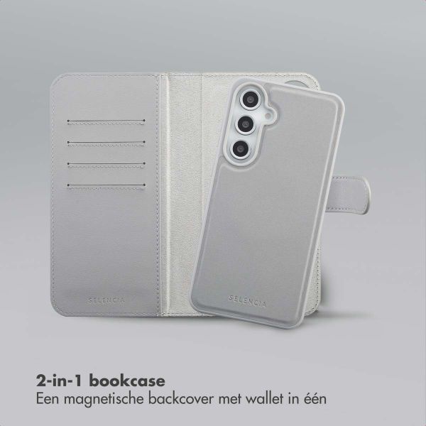 Selencia Olyn Uitneembare Bookcase met MagSafe Samsung Galaxy S24 FE - Grijs