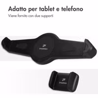 imoshion Flexibele tablethouder bureau - inclusief telefoonhouder - Zwart