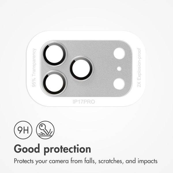 imoshion Camera Protector Glass 2-pack Apple iPhone 17 Pro - Silver