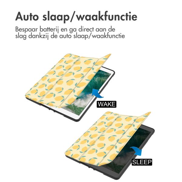 imoshion Design Trifold Bookcase Apple iPad 6 (2018) 9.7 inch / iPad 5 (2017) 9.7 inch / Air 2 (2014)/Air 1 (2013) - Citrus Dream