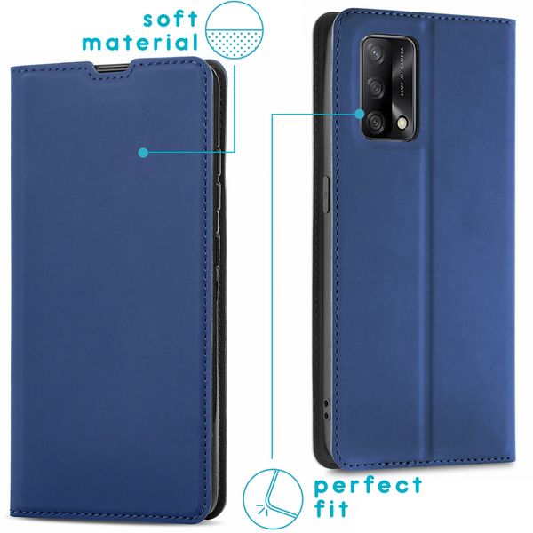 imoshion Slim Folio Bookcase Oppo A74 (4G) - Blauw