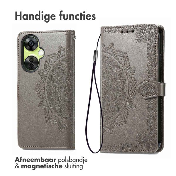 imoshion Mandala Bookcase OnePlus Nord CE 3 Lite (5G) - Grijs