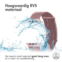 imoshion Milanees magnetisch bandje Apple Watch Series 1 - 9 / SE (38/40/41 mm) | Series 10 / 11 (42 mm) - Maat S - Roze