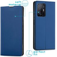 imoshion Slim Folio Bookcase Xiaomi 11T (Pro) - Donkerblauw