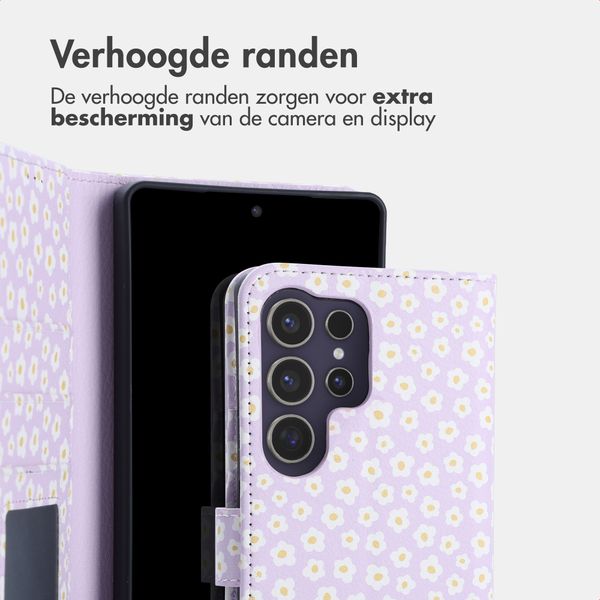 imoshion Design Bookcase Samsung Galaxy S25 Ultra - White Daisy