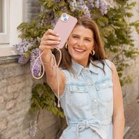 imoshion Siliconen hoesje met koord Apple iPhone SE (2022 / 2020) / 8 / 7 - Sand Pink