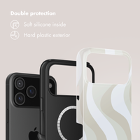 Selencia Vivid Back Cover with MagSafe Apple iPhone 17 Pro - Desert Waves Beige