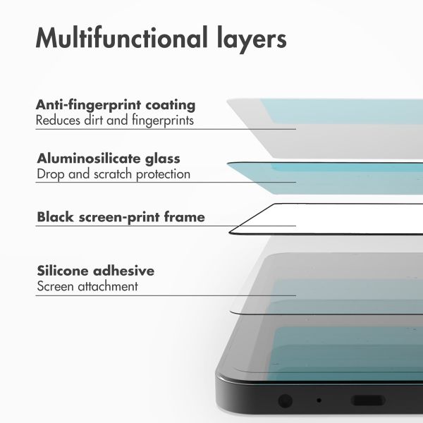 Accezz Tempered Glass Full Cover Screen protector with Applicator Apple iPhone 15 Plus