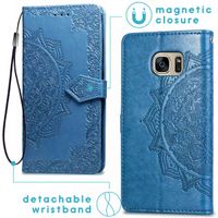 imoshion Mandala Bookcase Samsung Galaxy S7 - Turquoise