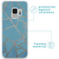 imoshion Design hoesje Samsung Galaxy S9 - Grafisch Koper / Blauw