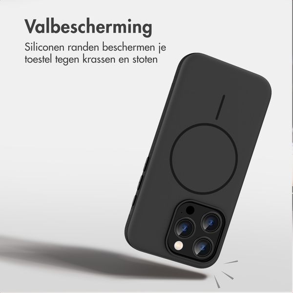 imoshion Color Backcover met Thin MagSafe Ring Apple iPhone 15 Pro - Zwart