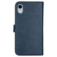 Selencia Echt Leren Bookcase Apple iPhone Xr - Blauw