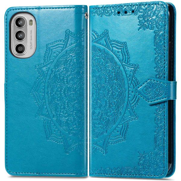 imoshion Mandala Bookcase Motorola Moto G52 / G82 - Turquoise