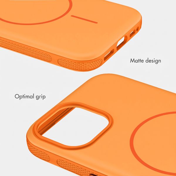 imoshion Colour Back Cover with Thin MagSafe Ring Apple iPhone 15 - Orange