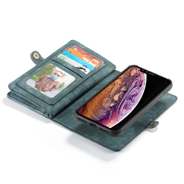 CaseMe Luxe Lederen 2 in 1 Portemonnee Bookcase iPhone Xr