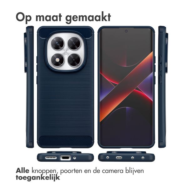 imoshion Brushed Backcover Xiaomi Poco X7 - Donkerblauw