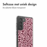 imoshion Design hoesje Samsung Galaxy S21 FE - Bloom Love Blush