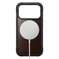 Nomad Rugged Horween Leather Backcover Apple iPhone 17 Pro - Rustic Brown