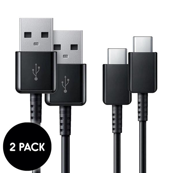 Samsung Originele USB-C naar USB kabel - 1,5 meter - Zwart - 2 stuks