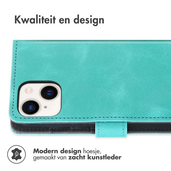 imoshion Bookcase met koord iPhone 15 - Turquoise