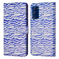 imoshion Design Bookcase Samsung Galaxy S20 FE - White Blue Stripes