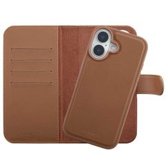Selencia Olyn Detachable Wallet Case with MagSafe Apple iPhone 16 - Brown