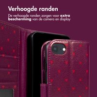 imoshion Design Bookcase Apple iPhone SE (2022 / 2020) / 8 / 7 / 6(s) - Crush Check Coral Dust