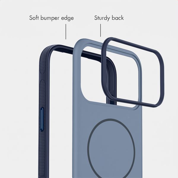 imoshion Colour Back Cover with Thin MagSafe Ring Apple iPhone 17 Pro - Dark Blue