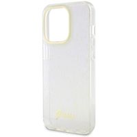 Guess Faceted Mirror Backcover iPhone 15 Pro - Blauw