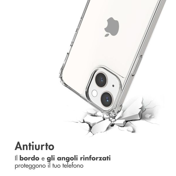 imoshion Backcover met koord + armband Apple iPhone 13 - Parels Hartjes
