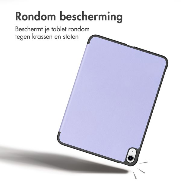 imoshion Trifold Bookcase Apple iPad 11 (2025) 11 inch A16 / iPad 10 (2022) 10.9 inch - Lila