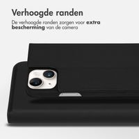 Accezz Premium Leather Slim Bookcase Apple iPhone 14 Plus - Zwart