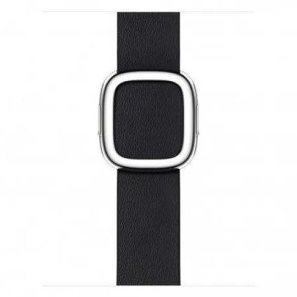 Apple Leather Band Modern Buckle Apple Watch Series 1-9 / SE - 38/40/41 mm / Series 10 - 42 mm - Maat M - Ink