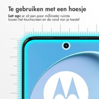 Accezz Gehard Glas Screenprotector voor de Motorola Moto G14 - Transparant