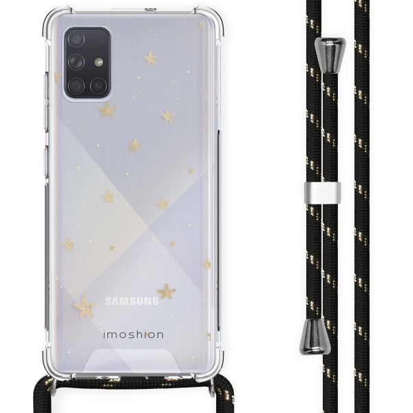 imoshion Design hoesje met koord Samsung Galaxy A71 - Sterren - Goud