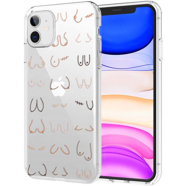 imoshion Design hoesje iPhone 11 - Boobs all over - Transparant