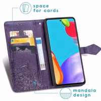 imoshion Mandala Bookcase Samsung Galaxy A52(s) (5G/4G) - Paars