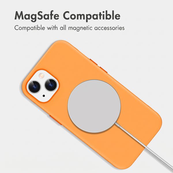 imoshion Colour Case with Thin MagSafe Ring Apple iPhone 14 / 13 - Orange