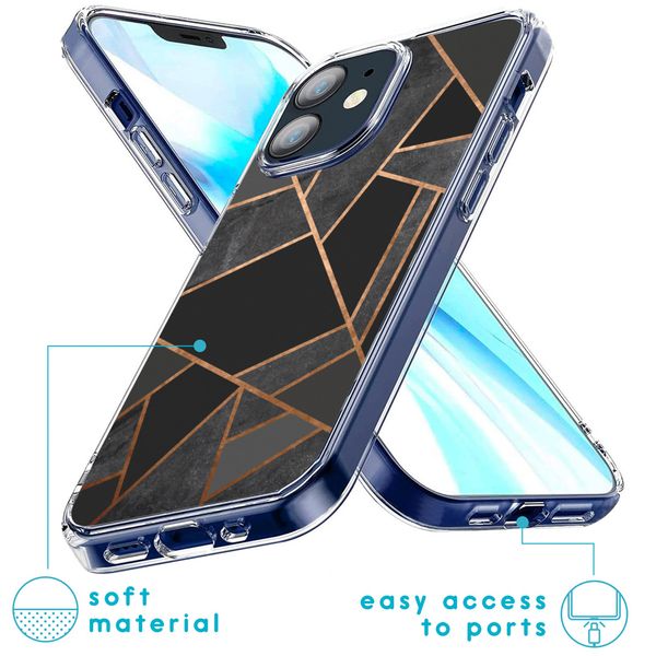 imoshion Design hoesje Apple iPhone 12 Mini - Black Graphic