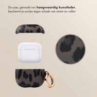 Selencia Sabi Case met panterprint  Apple Airpods 4 - Midnight Black