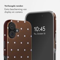 Selencia Vivid Backcover met MagSafe Apple iPhone 17 - Happy Dots Chocolate